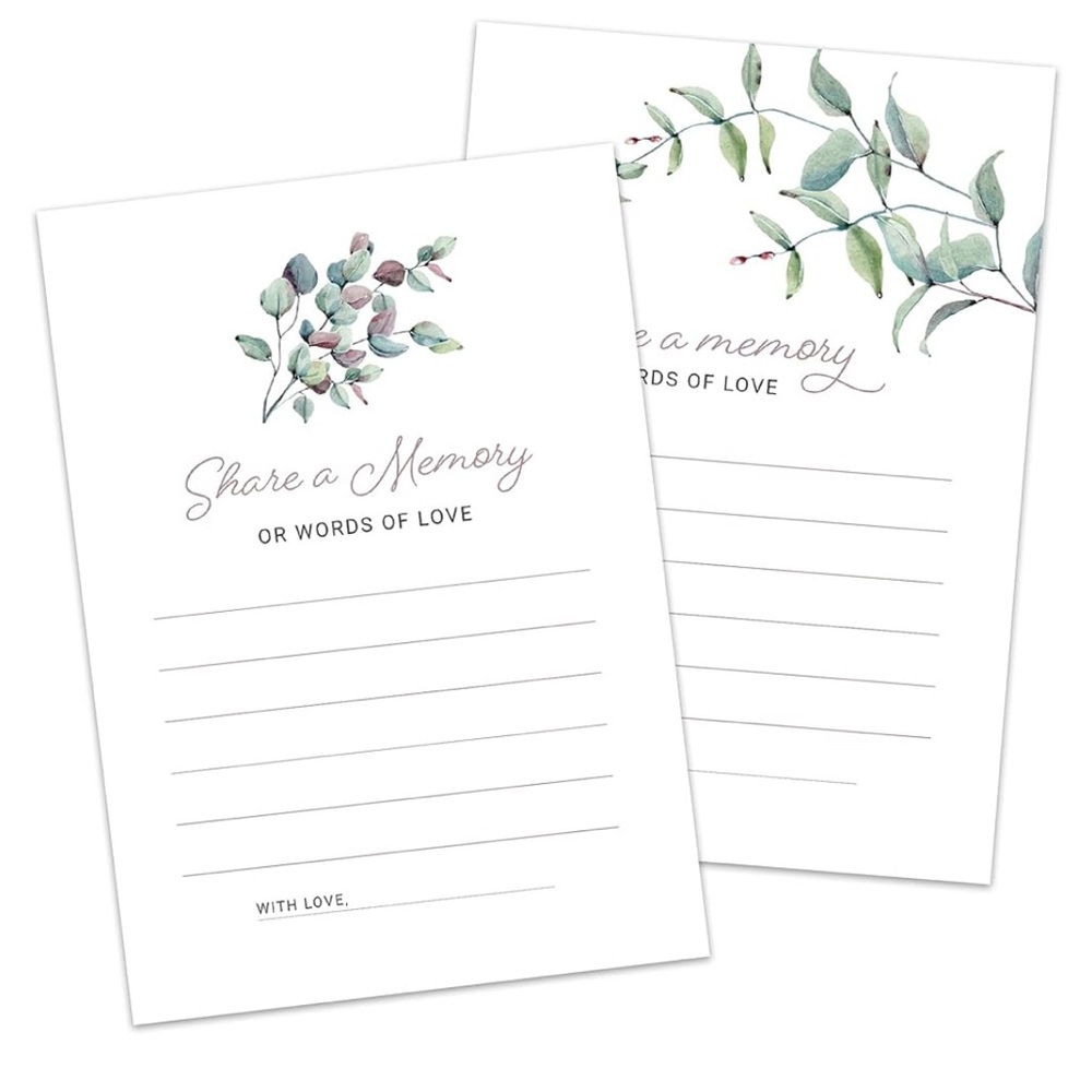 50 Double Sided heartwarming Premium Blank notecards Blank size A6